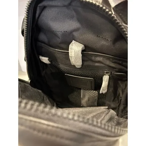 Coach Rucksack Bag Backpack Mens Leather Genuine Black 78830 Pacer New with tags